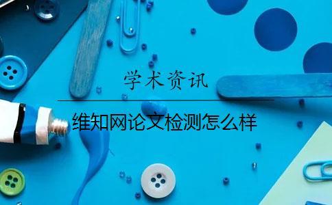 維學術論文檢測怎么樣