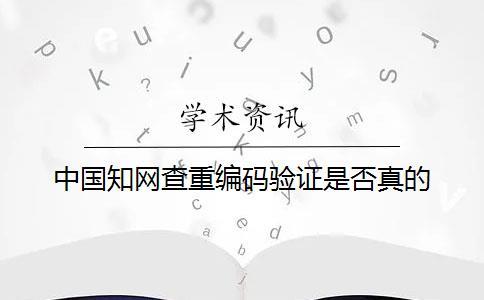 中國學術查重編碼驗證是否真的