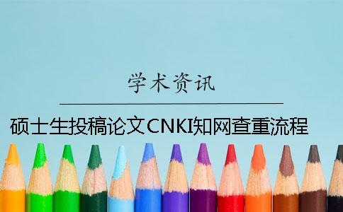 碩士生投稿論文CNKI學術查重流程