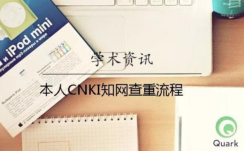 本人CNKI學術查重流程