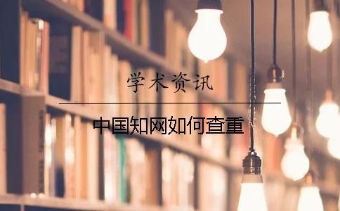 中國學術如何查重