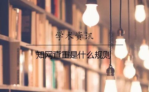 學術查重是什么規則