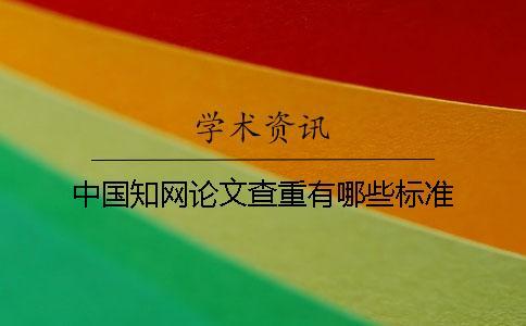 中國學術論文查重有哪些標準？